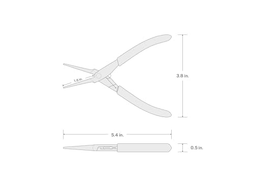 TEKTON Mini Needle Nose Pliers (Smooth Jaw) | PMN03001 - style: Needle Nose Pliers (Smooth Jaw)