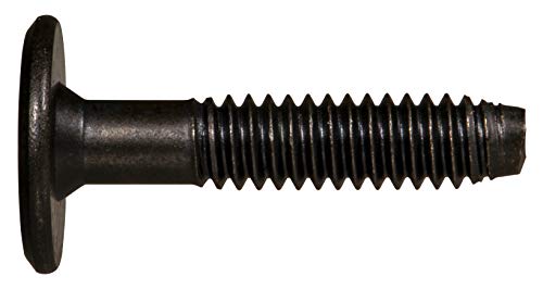Hard to Find Fastener Black Joint Connector Bolts, Flat Hex Head Bolts for Furniture Construction, Cabinetry, Architecture, Home Improvement, DIY, 1/4"-20 x 1.18", Pack of 10