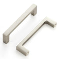 Ravinte Brushed Nickel Kitchen Cabinet Solid Handles,3-3/4 Inch,5 Pack - color: Brushed Nickel, size: 3-3/4 Inches Hole Center