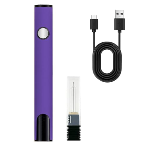Wlizyzfhy Rechargeable Thread Burner kit，Tool Burning Pen(Purple) - color: Purple