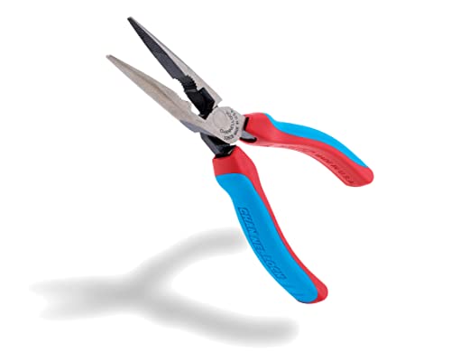 CHANNELLOCK 326CB 6-inch CODE BLUE XLT Combination Long Nose Pliers with Cutter, Made in USA, Forged High Carbon Steel - size: 6 Inch Combination Long Nose