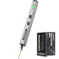 Cordless Mini Drill Pen with 10 Bits, Brushless Motor, 0.2 N·m High Torque, LED Lights, Rechargeable Small Electric Hand Drill Set for Jewelry Making,Keychain,Resin,Plastic,Seashells,Wood DIY