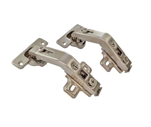 Lazy Susan Cabinet Hinges 2 Pack, 135° Corner Cabinet Door Hinges for Folding Doors, Stainless Steel Kitchen Cabinet Hardware (Non Soft Close) - size: 135 degrees