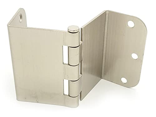 3.5 Inch Swing Clear Offset Door Hinge (5/8" Radius, Satin Nickel) - color: Satin Nickel, size: 5/8" Radius