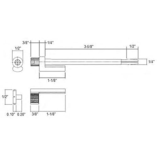 Nuk3y Door Saver 2 II Hinge Pin Stop Fits All 3"" to 4-1/2"" Residential Hinges (Satin Nickel) - color: Satin Nickel