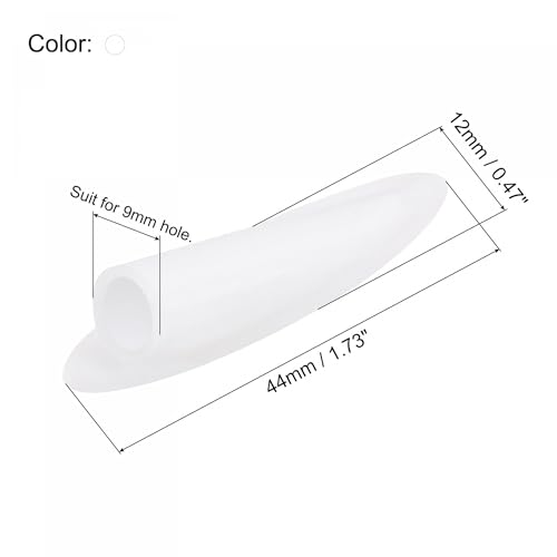 MECCANIXITY 9mm Plastic Pocket Hole Plugs,Wood Plugs for Pocket Hole Jig Working Tool Accessories,White Pack of 100 - color: White