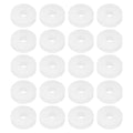 PATIKIL Silicone Rubber Flat Washer, 20 Pcs 0.71" OD x 0.24" ID x 0.2" Thickness Sealing O Ring Water Hose Gasket Assortment Kit Heat Resistant Washer for Plumbing Valve Machinery, White - size: 0.71" OD x 0.24" ID x 0.2" T