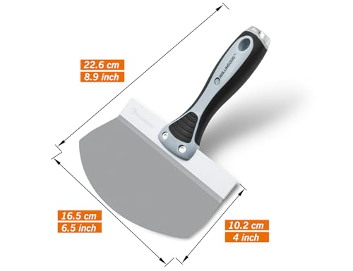 ROLLINGDOG 6.5 inch Drywall Bucket Scoop Stainless Steel - color: 6.5 Inch