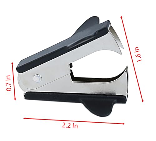 Staple Remover, 6 Pcs Random Color 2.2 Inch x 1.6 Inch Stainless Steel Nail Puller for Office and Home (6)