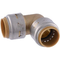 SharkBite Max 3/4 Inch 90 Degree Elbow, Push to Connect Brass Plumbing Fitting, PEX Pipe, Copper, CPVC, PE-RT, HDPE, UR256A - size: 3/4 in.