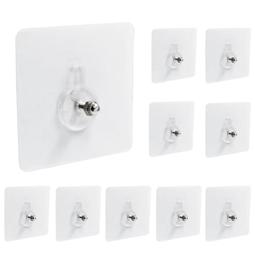 Hitefu Self-Adhesive Wall Hooks, 10pcs, 12mm - size: 12 mm