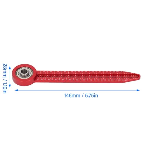 Aluminum Alloy Scriber 146mm - 360° Rotating Carpenter Tool for Woodworking and Drafting, Precision Marking Gauge