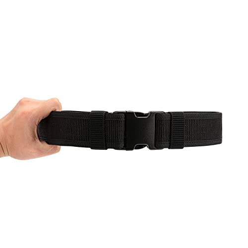 Security EMS EMT Firefighters Work Belt 2" Wide Camping Hiking Utility Tool Belt Airsoft Paintball Gear Holster Belt - color: Black(2 Inch Width), size: Medium