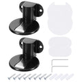 uxcell 2Pcs Magnetic Door Stopper, Silent Magnetic Floor Door Stop, Black - color: Black
