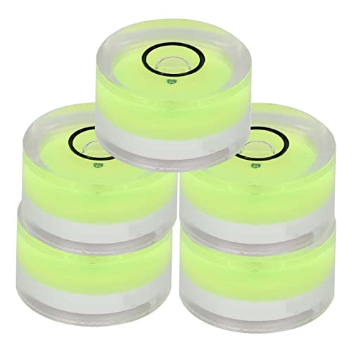 5-Pack Mini Spirit Level 15x8mm Bubble Tool for Camera Tripod Turntable Calibration Photography