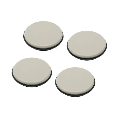 Shepherd Hardware 9221 1-3/4-Inch Reusable, Round, Slide Glide Furniture Cups, 4-Pack,Black