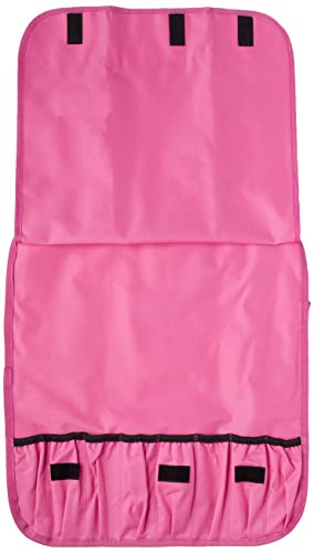 Mercer Culinary 7-Pocket Knife Roll Storage Bag, Pink - style: 7-pocket Knife Roll Storage Bag, Pink