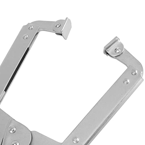 HOZEON 3 PCS 14 Inch C Clamp Locking Pliers, Heavy Duty Welding C Clamp Pliers with Swivel Pads, Vise Grip Locking Pliers Face Clamps for Woodworking, Welding, Building - size: 3 PCS 14 In