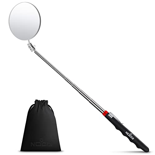 NoCry Heavy Duty Telescoping Inspection Mirror — 30in Extendable Reach - style: Telescoping Inspection Mirror