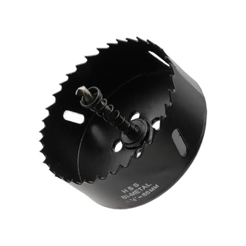 3-3/8"/86mm BI-Metal Hole Saw Hole Saw for Thin Metal Wood and Plastic Cutting - color: black, size: 3-3/8"
