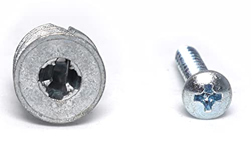 CONFAST Zinc Self-Drilling Drywall/Hollow-Wall Anchor Kit, 100 Pieces (50#8 Anchors+50 Zinc Plated Screws) - size: 50, style: Zinc