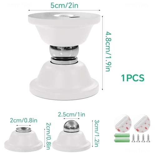 NiHome RV White Magnetic Door Stop for Door Holding & Stopping 1PCS White - color: White-1PCS