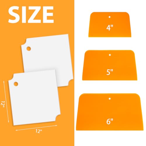 Minatee 2 Pcs 12 x 12 Inch Plastic Body Filler Mixing Board - size: 12 x 12 Inch