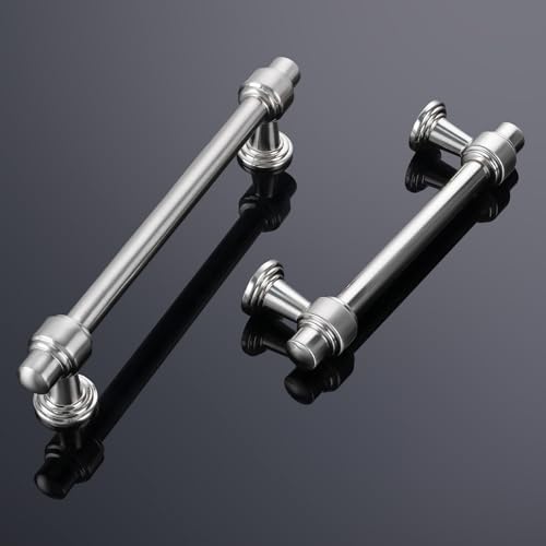 10 Pack Brushed Nickel Cabinet Pulls 7-1/2 Inch(192mm) Kitchen Cabinet Handles Cabinet Hardware for Drawer Pulls - color: Brushed Nickel, size: 7-1/2" Hole Center(192mm)