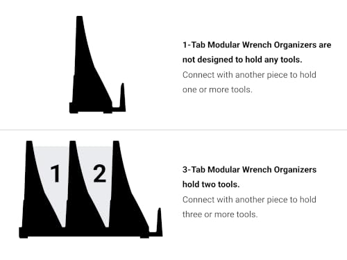 TEKTON 40-Tool Modular Wrench Organizer Set | OTM92240 | Red - color: Red
