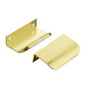 Ravinte Hardware Gold Cabinet Handles Finger Edge Pulls 3 Inch CC 10 Pack - color: Gold, size: 76mm/3" Overall Length