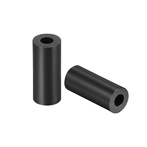 uxcell Nylon Round Spacer Washer 3.2mm ID 7mm OD 13mm Height for M3 Screws Black 100Pcs - size: 3.2mmx7mmx13mm