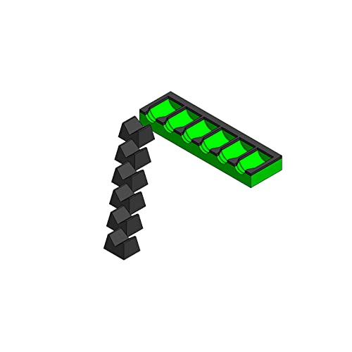 MagAttach Socket Extension Organizers (1/2", Green/Black) - color: Green/Black, size: 1/2"