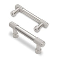 10 Pack 3Inch(76mm) Brushed Satin Nickel Kitchen Cabinet Handles Knurled Cabinet Pulls Sliver Drawer Pulls Cabinet Hardware Kitchen Handles Drawer Pulls Dresser Handles - color: Brushed Satin Nickel, size: 3" Hole Center