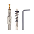 1/2" (13mm) Tungsten Carbide Tipped Hole Saw with 2Pcs Titanium-Plated Pilot Drill Bits for Hard Metal,Stainless Steel,Iron,Aluminum Alloy,Wood and Plastic - size: 13mm | 1/2"