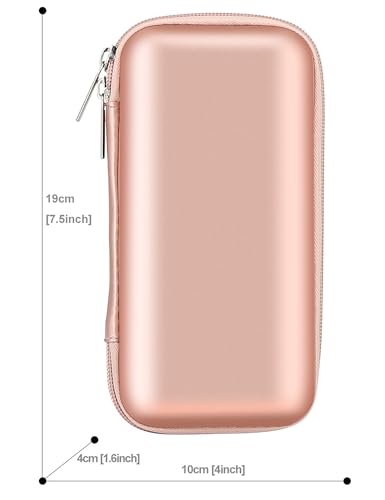 iMangoo Travel Essential Electronics Organizer Charger Case Carrying Pouch - color: Rose Gold, size: Small