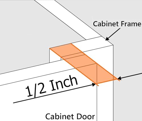 20-Pack 1/2" Overlay Soft Close Face Frame Kitchen Cabinet Hinges - size: 1/2" Overlay