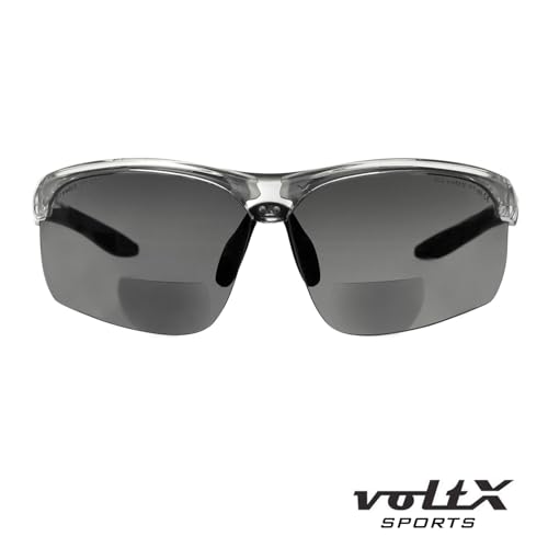 voltX ULTIMATE SPORTS Smoke Bifocal Reading Safety Glasses +3.0 Dioptre - color: Vx612 Smoke, size: +3.0 Dioptre