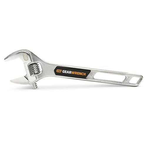 GEARWRENCH 10" Chrome Adjustable Wrench | 89753 - style: 10-inch