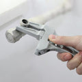 Arc Short Handle Large Opening Bath Wrench, Detachable Plumbing Pipe Adjustable Spanner, Multi-Function Socket and Pipe Wrench Tool, Grey - color: Gray