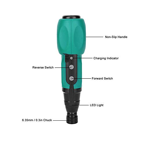 Raguso USB Mini Handheld Magnetic Electric Screwdriver Drill Kit Cordless Electric Screwdriver DIY Power Tool for Furniture Assembly for Electronics