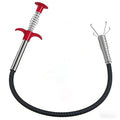 Drain Snake,33 inch Flexible Grabber Claw Pick Up Reacher Tool,Drain Clog Remover - Gutter Cleaning Tools for Home Sink, Bathroom Tub,Drain, Toilet, Tight Spaces - style: 33"