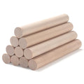 Wooden Dowels Wooden Sticks for Crafts 3/4" x 6", 10 PCS Wood Dowel Rods - size: 3/4"×6"-10PCS