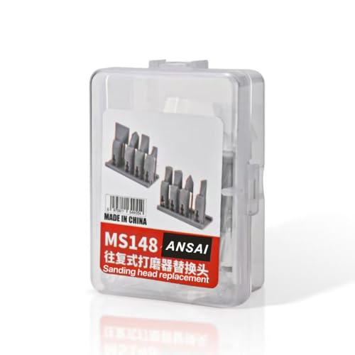 ANSAI Electric Reciprocating Sander, With 8pcs 3D Print ABS Head For Hobbies,Art,Miniature,figure polishing,sanding