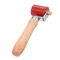 Sumnacon Seam Roller, 40mm Silicone Seam Roller with Wooden Handle, Welding Handheld Roller Tool for Automotive Sound Deadening, Banner, Wallpaper Application, PVC/TPO/EPDM Single Ply Roofing Tape - size: 40mm