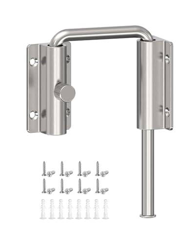 Sliding Door Loop Lock, Security U-Bolt Locks, Silver - color: Silver-1PC