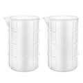 Gartful 700ml Extra Large Silicone Measuring Cups, Resin Mixing Cups for Epoxy, Jewelry Casting Molds, Acrylic Paint Pouring, Nonstick Reusable Craft Measuring Cups, 23 oz, Set of 2 - size: X-Large-700ml*2