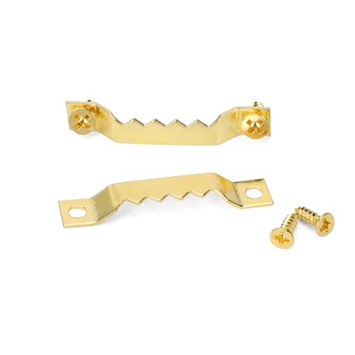 Small Sawtooth Picture Hangers 50 Pack Steel Sawtooth Hangers with Screws for Hanging Canvas Photos Frame Clock Paintings Artwork (Gold) - size: Small Gold Sawtooth - 50 Pack