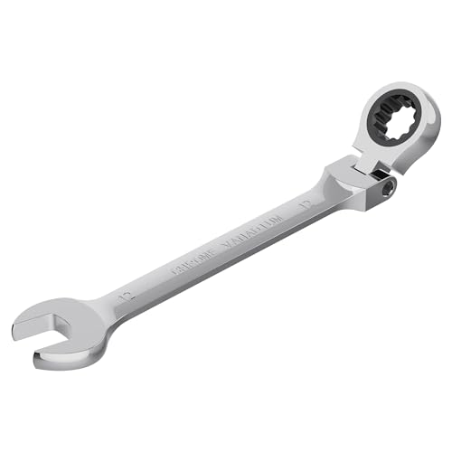 12mm Flex-Head Ratcheting Combination Wrench, 12mm Metric - size: 12mm