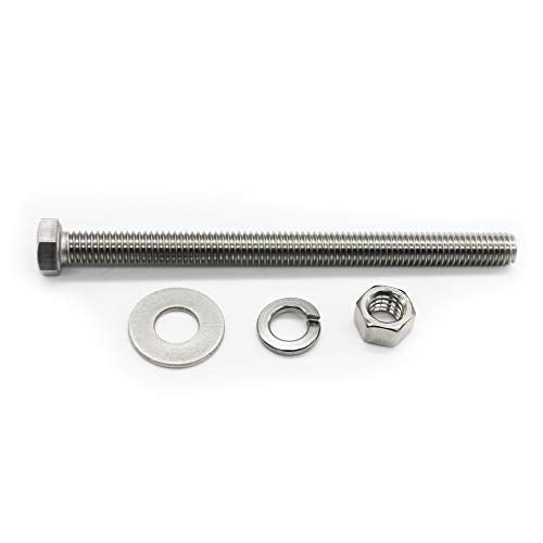 Bolt Fullerkreg 5/16-18x5 Stainless Steel Hex Head Screws Bolts - size: (5 Sets) 5/16x5"