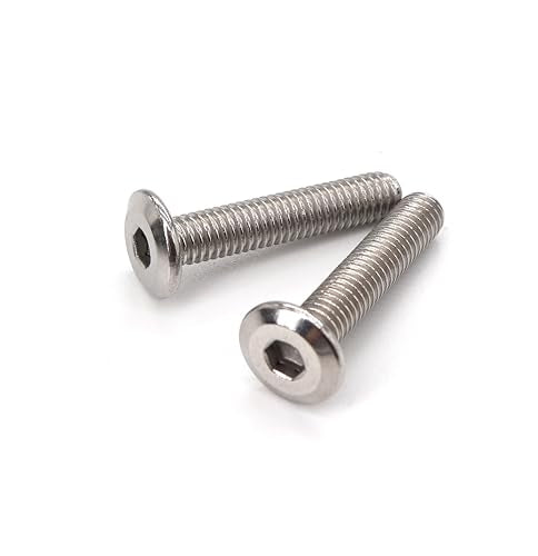 10pcs M6 x 30mm Rivet Countersunk Socket Cap Bolts Screws Connecting 304 Stainless Steel - size: 10pcs M6 x 30mm
